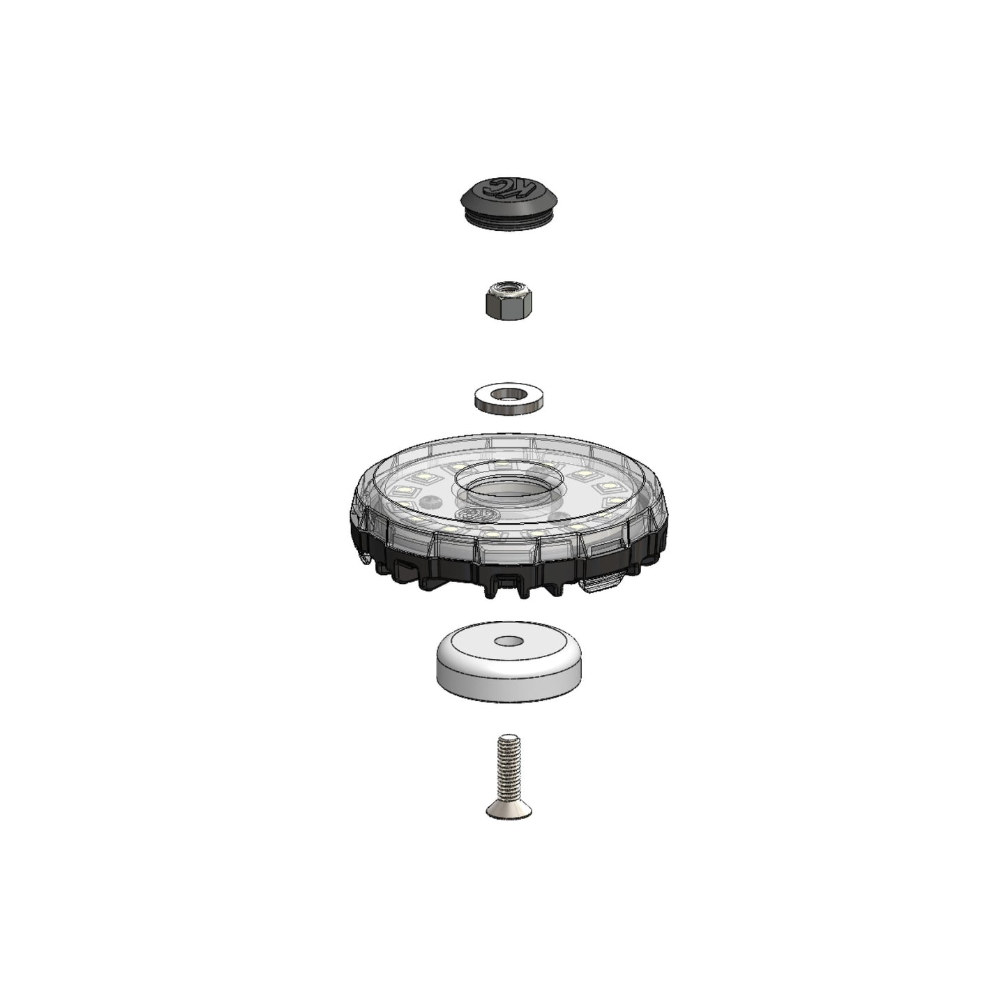 Magnet Mount Kit for Cyclone LED V2 Lights - 6 Pack