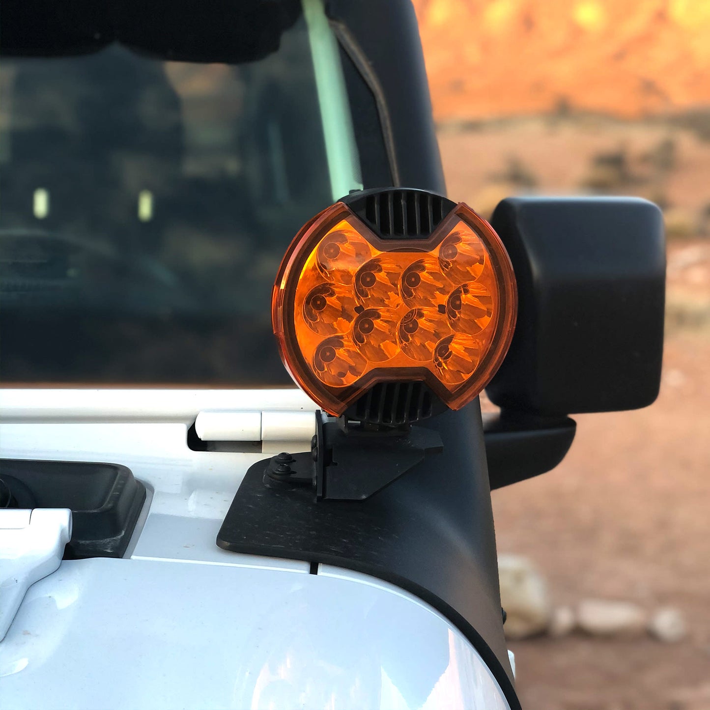 6" SlimLite LED - Light Shield - Amber