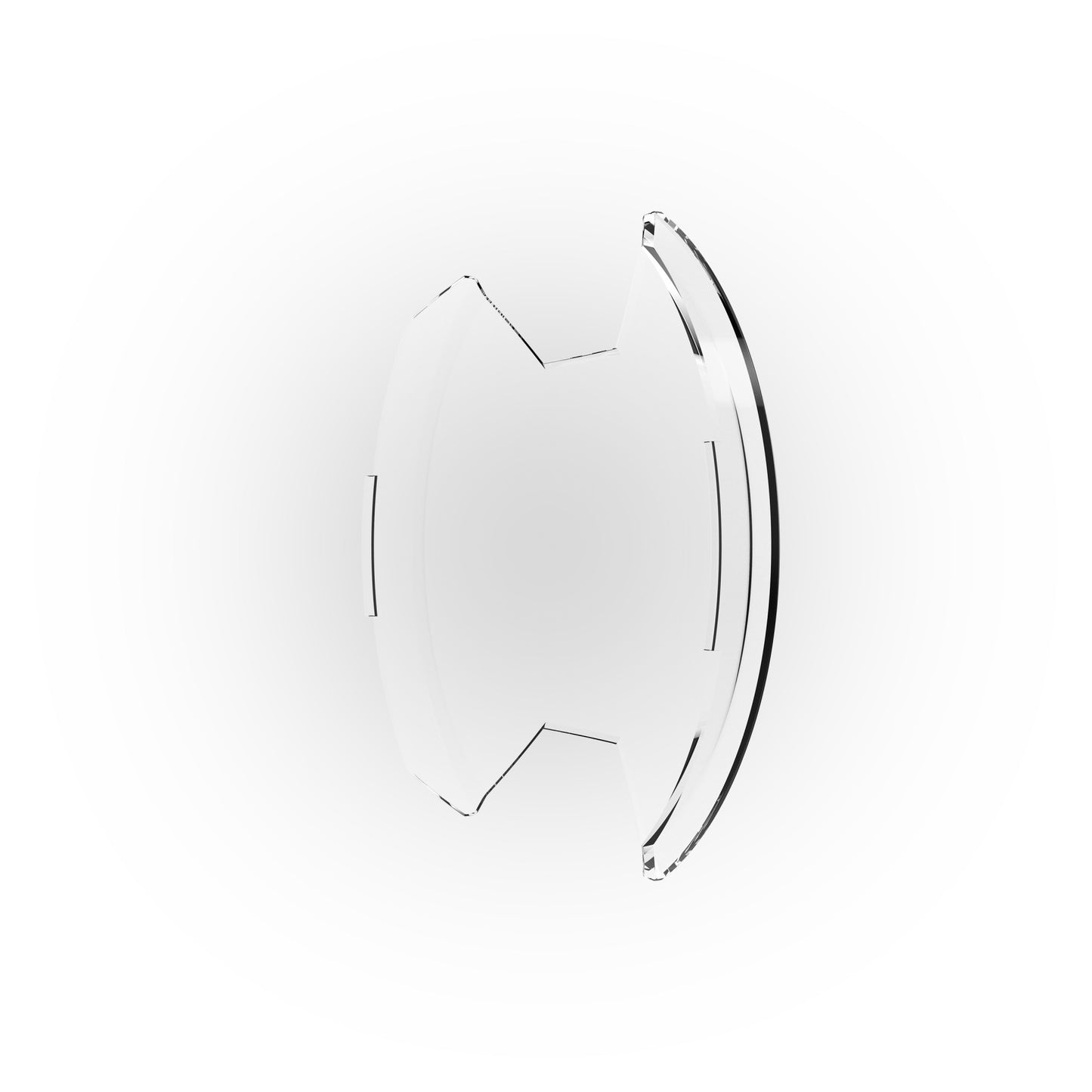 SlimLite® 8" LED - Light Shield - Clear
