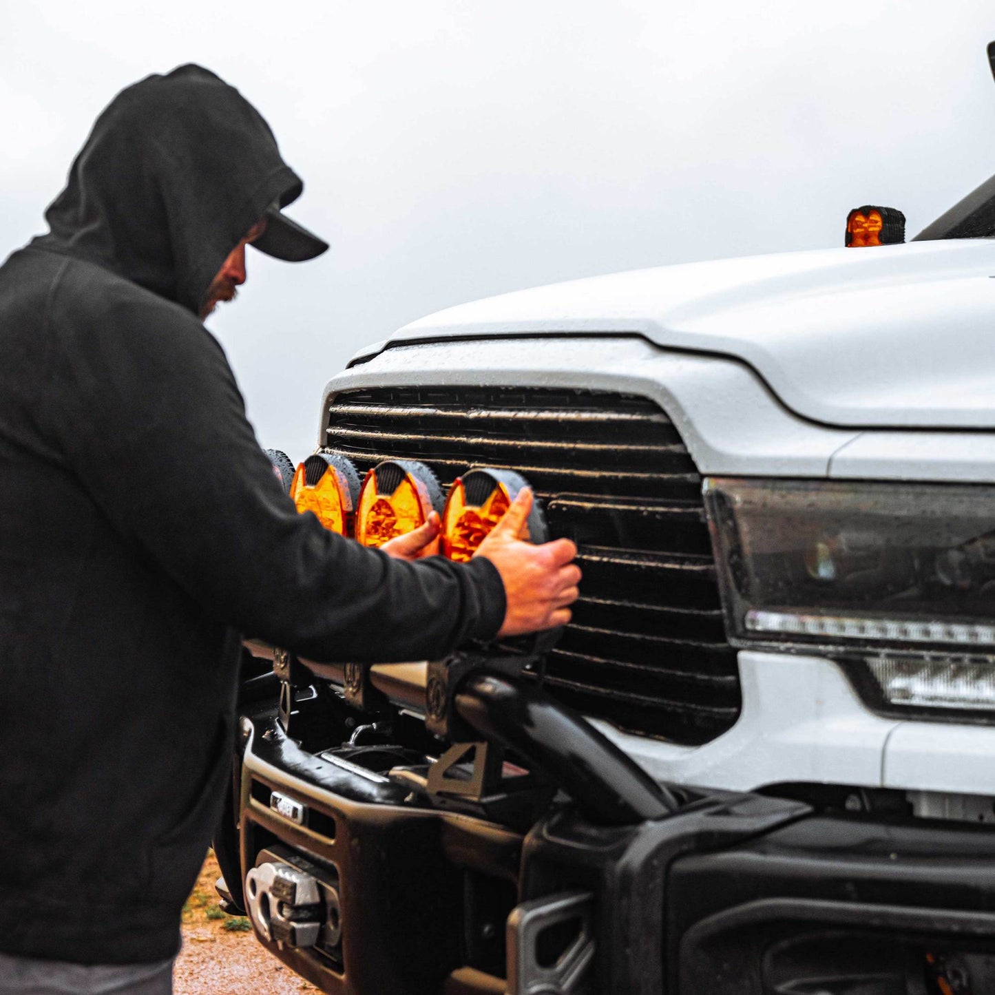 SlimLite® 8" LED - Light Shield - Amber