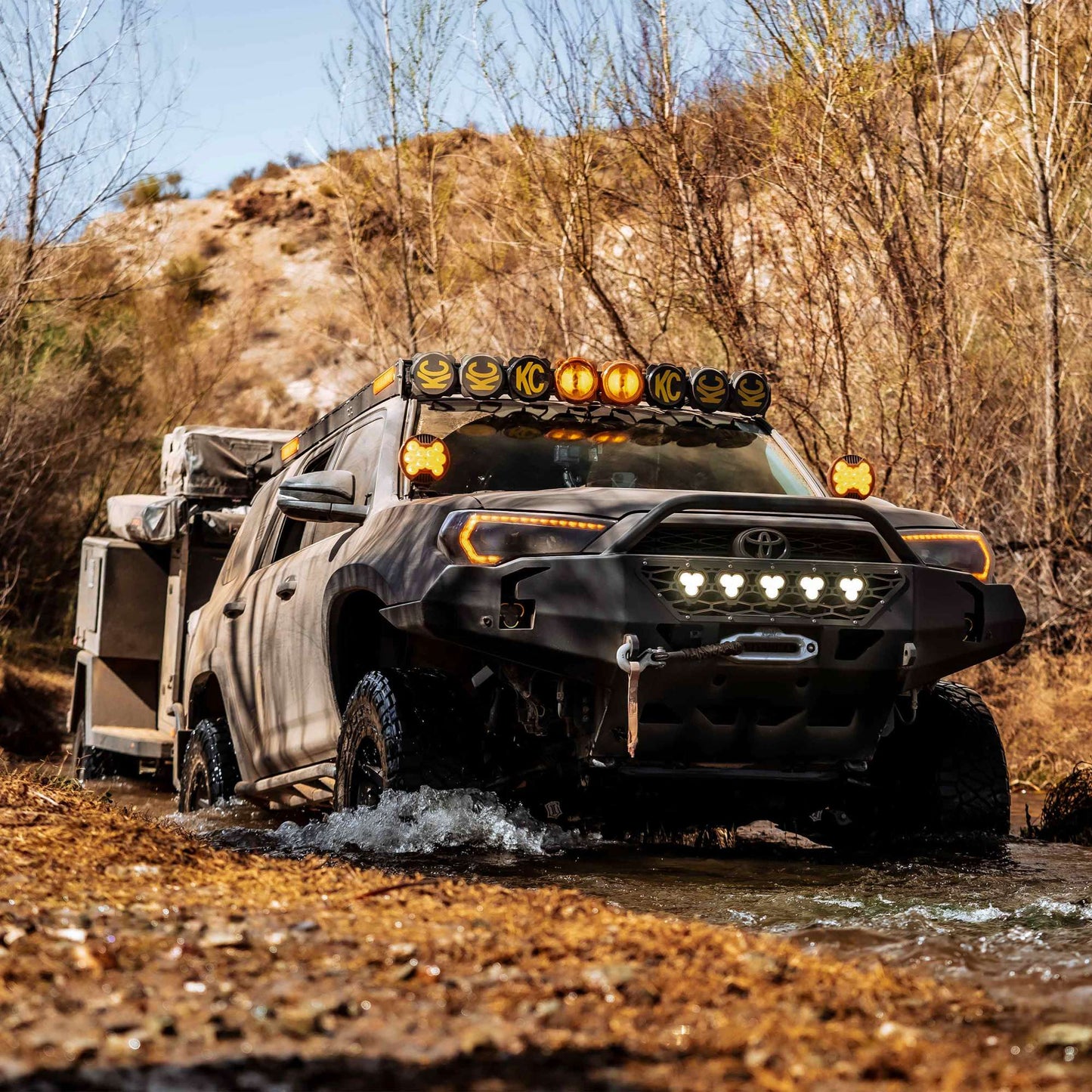 Bracket Set - Pillar / Ditch Mount - Pair - for 10-24 Toyota 4Runner