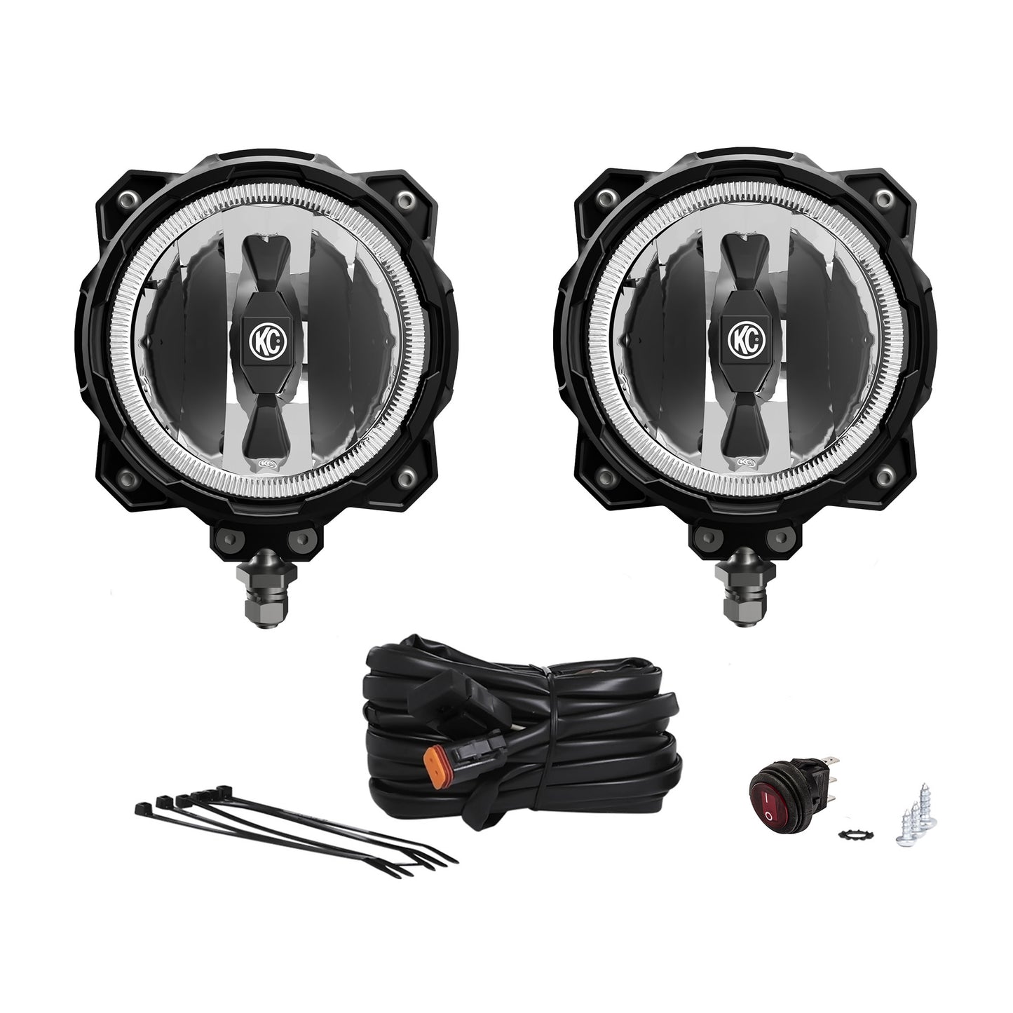 6" Gravity® Pro6 LED - Infinity Ring - 2-Light System - 20W Spot Beam