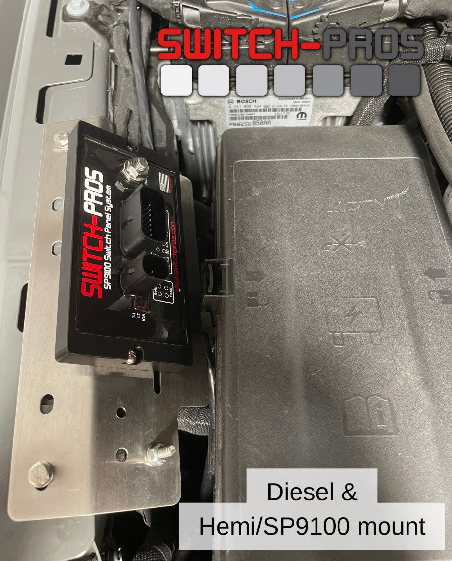 Switch-Pros Jeep JL/JT SP9100 Mounting Kit (Diesel/Hemi)