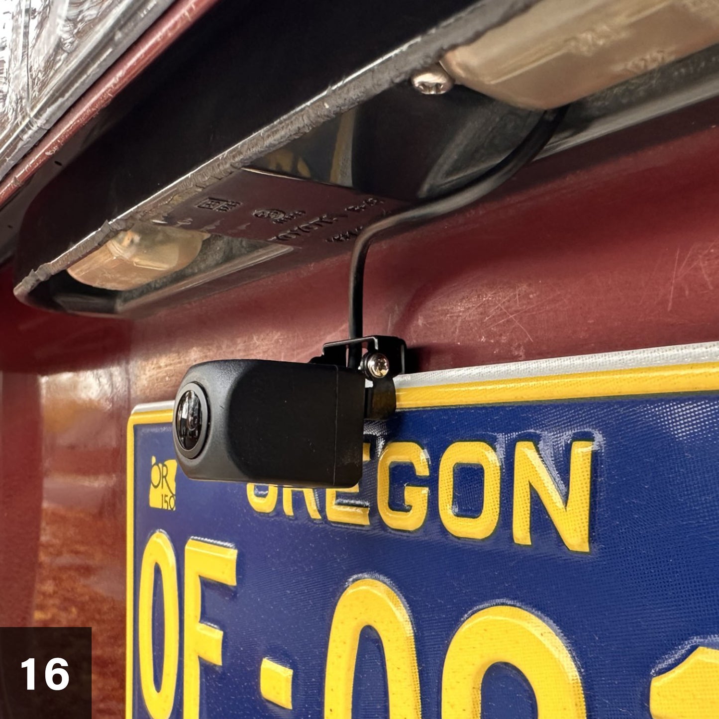 LucentVue Universal Rear Camera License Plate Mount
