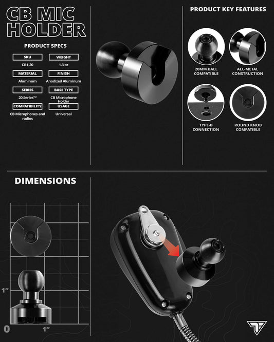 20 Series CB Microphone Holder