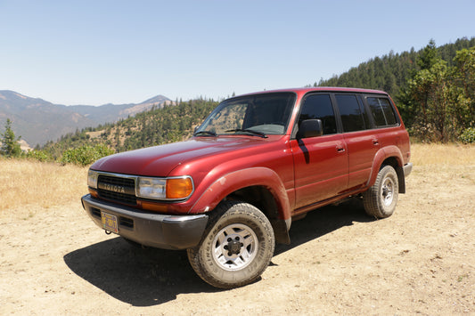 Burgundy 1991 Toyota Landcruiser