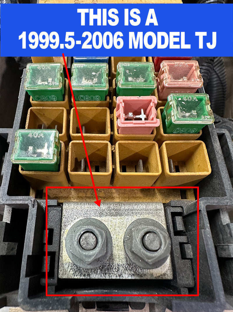 Jeep Wrangler TJ / LJ Big 7 Battery Cable Kit 1997-2006