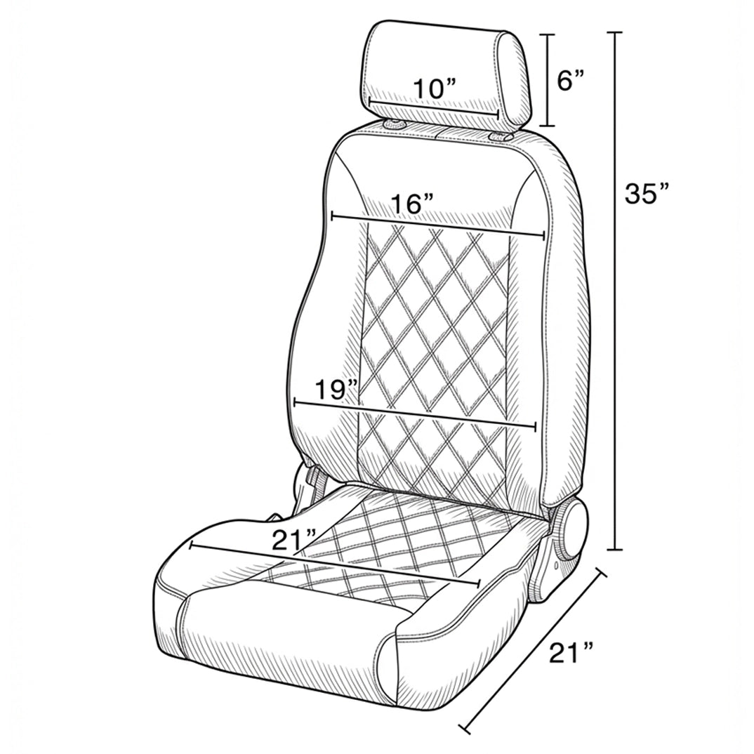 Toyota Land Cruiser Front Bucket Seats for 80 Series | 1991–1997 | Whiskey