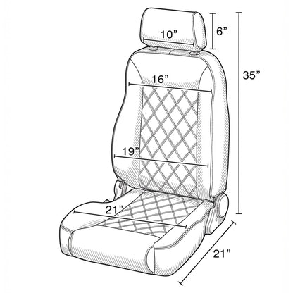 Toyota Land Cruiser Front Bucket Seats for 80 Series | 1991–1997 | Whiskey
