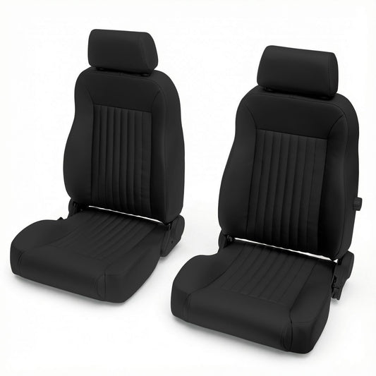 New pleated front seats in black for land cruiser