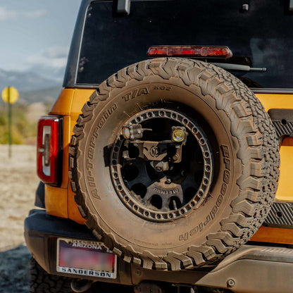 Light Mount - Spare Tire Carrier - GEN4 2018+ Jeep Wrangler JL / GEN6 2021+ Ford Bronco Raptor M14x1.5 Lug Nuts