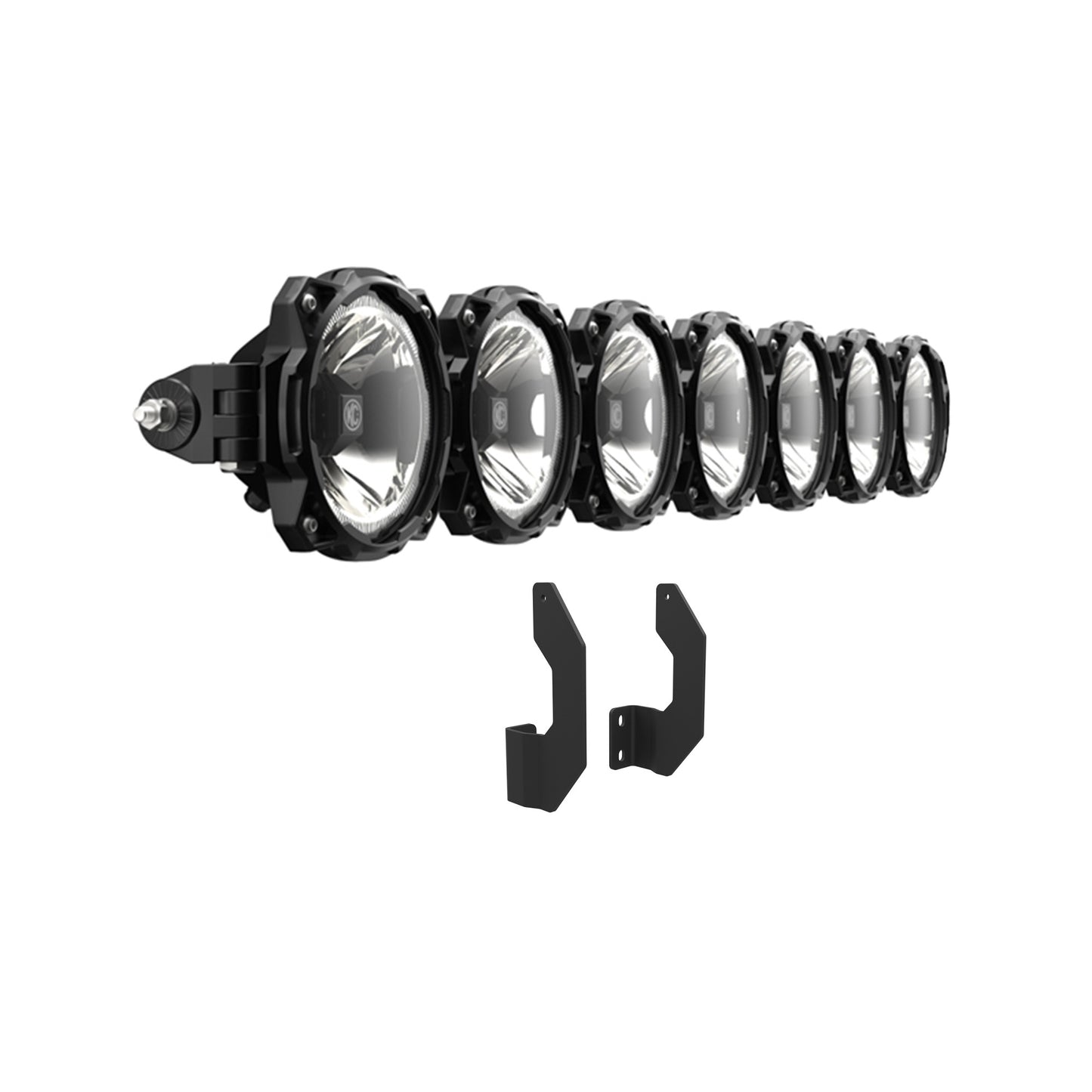 Gravity® LED Pro6 - 7-Light Bar Kit - Front Bumper - GEN3 2011-2016 Ford Super Duty