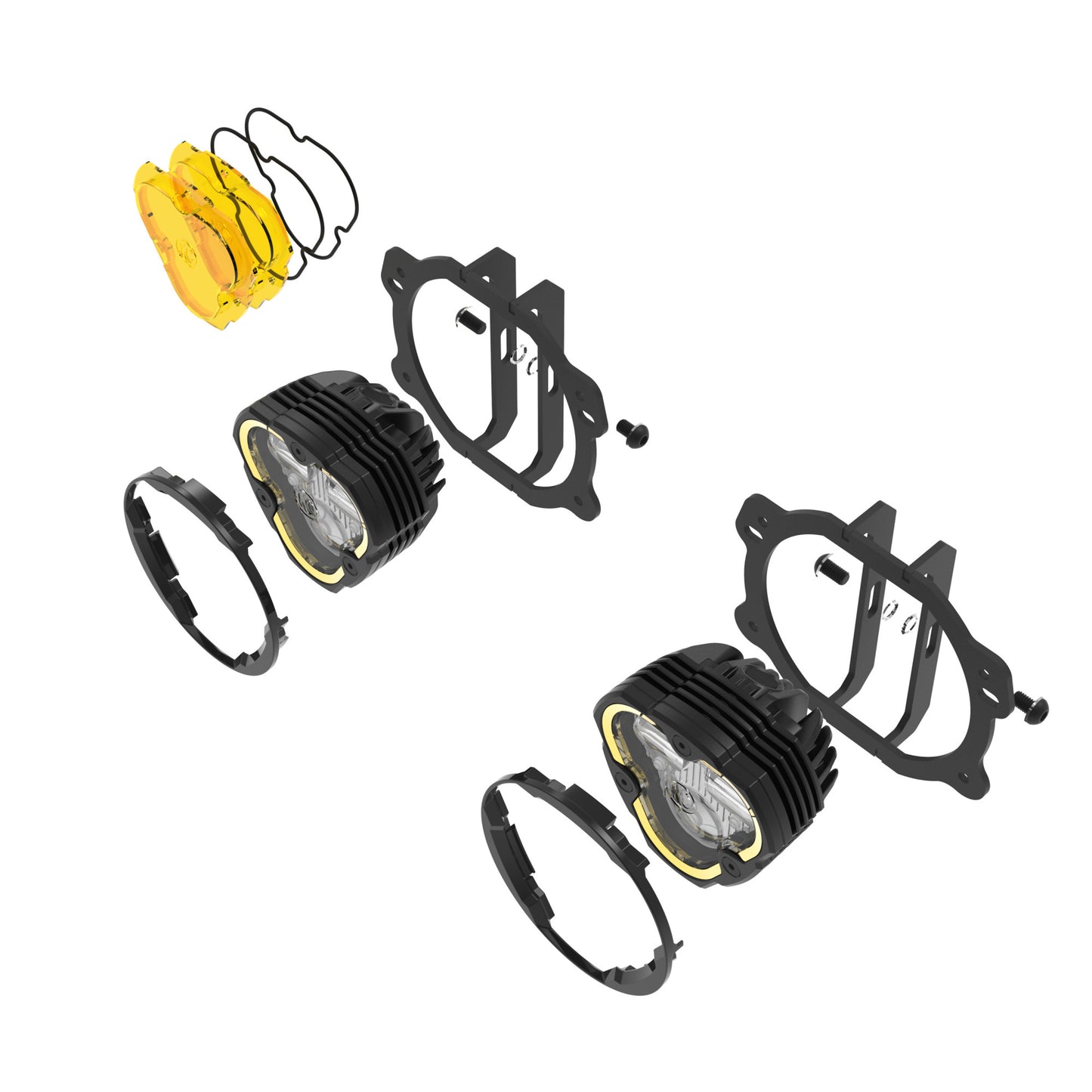 FLEX ERA® 3 Dual Mode SAE Fog Lights - 2-Light Master Kit - Jeep JK/JL/JT Plastic Bumpers