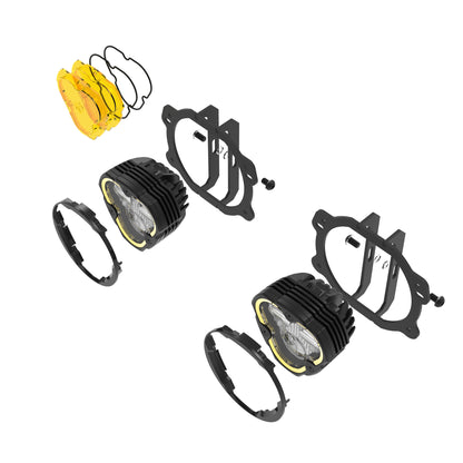 FLEX ERA® 3 Dual Mode SAE Fog Lights - 2-Light Master Kit - Jeep JK/JL/JT Plastic Bumpers