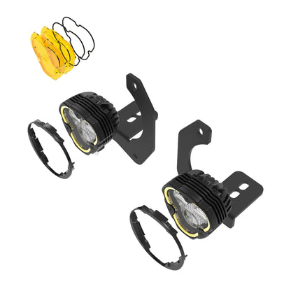 FLEX ERA® 3 Dual Mode SAE Fog Lights - 2-Light Master Kit - Jeep JK/JL/JT Steel Bumpers