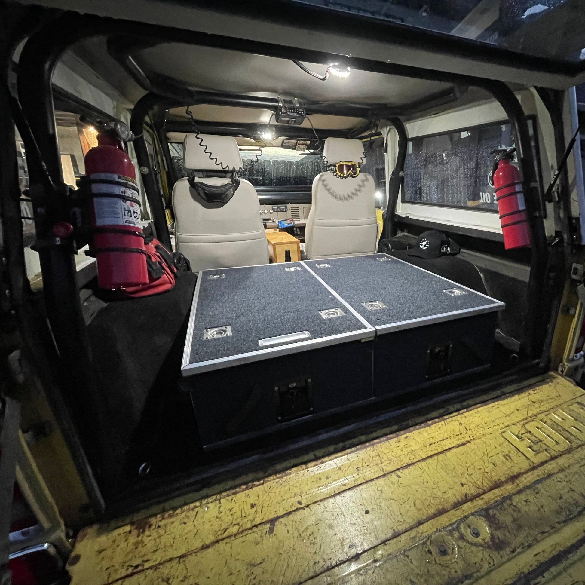 KC Cyclone V2 Interior Lights in early Ford Bronco