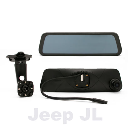 LucentVue 4K Rearview Mirror Camera System GPS | Jeep Wrangler JL