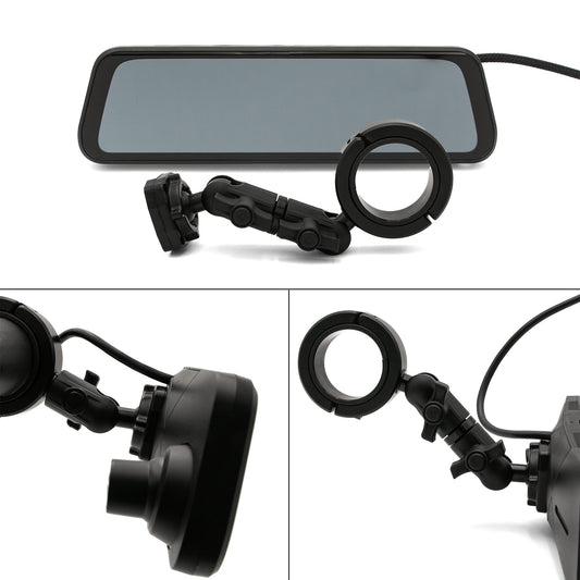 LucentVue 4K Rearview Mirror Camera System GPS | 1-3/4" Bar Mount Kit