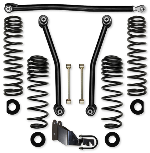 Rock Krawler 2.5" Adventure Mid-Arm System with 2.25" RRD Shocks - Jeep JLU