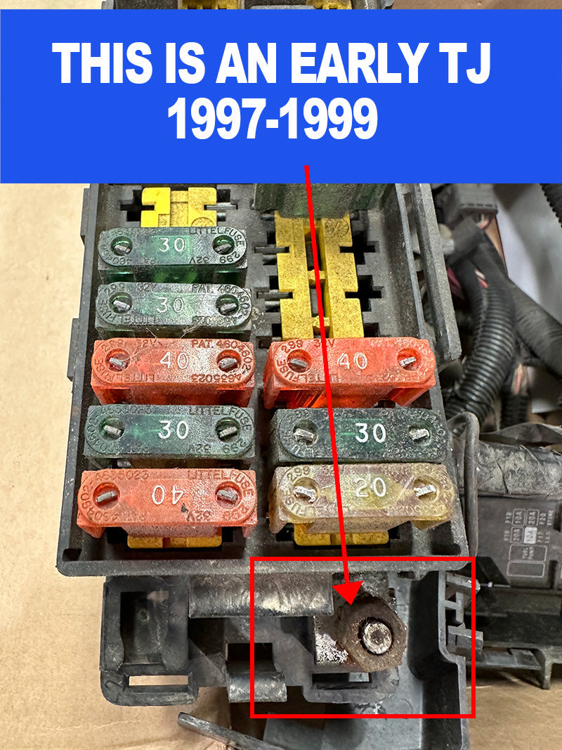 Jeep Wrangler TJ / LJ Big 7 Battery Cable Kit 1997-2006