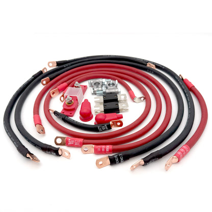 Jeep Wrangler JL Big 7 Battery Cable Kit 2018 - 2024
