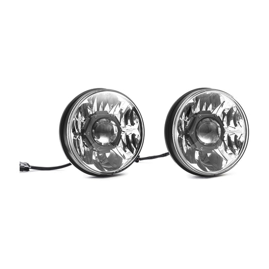 7" Gravity® LED Pro DOT Headlight - Driving Beam - Pair - Universal / 07-18 Jeep JK