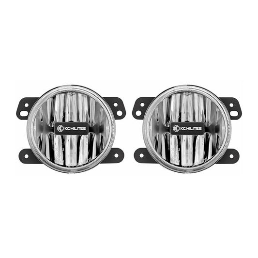 4" Gravity® LED G4 SAE Fog Lights - Fog Beam - Pair - 10-24 Jeep JK/JL/JT