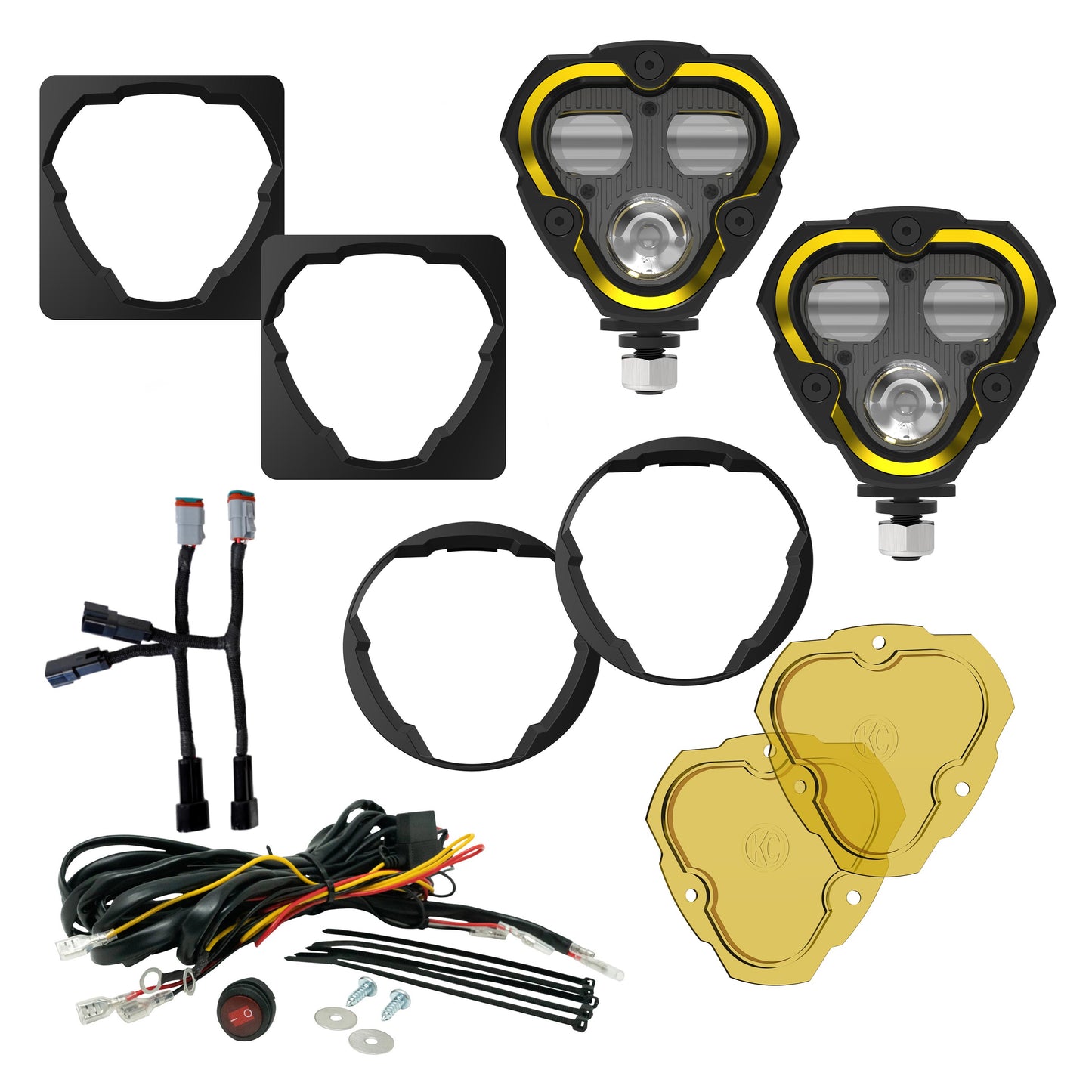 FLEX ERA® 3 Dual Mode SAE Fog Lights - 2-Light Master Kit - Jeep Aftermarket Bumpers